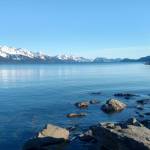 Resurrection Bay is photographed from Seward, Alaska, in March, 2018. (Photo by Erin Thompson/Peninsula Clarion)