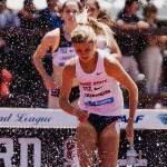 Boise States Allie Ostrander competes in the womens 3,000-meter steeplechase final June 30 at the Prefontaine Classic at Stanford University in California. (Photo taken by Cortney White)