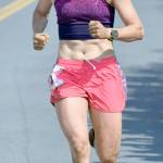 Sewards Hannah Lafleur runs to victory July 4 in the womens Mount Marathon Race in Seward. (Photo by Jeff Helminiak/Peninsula Clarion)