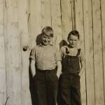 Robert and Laura Lofgren in the 1940s at their Diamond Ridge homestead near Homer, Alaska. (Photo courtesy of the Lofgren family)