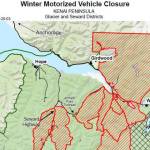 Areas closed to snowmachining can be seen in this graphic provided by the Chugach National Forest. (Courtesy image)