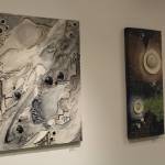 The work of Stephanie Cox is seen here on display at the Kenai Fine Art Center in Kenai, Alaska, on Jan. 2, 2020. (Photo by Brian Mazurek/Peninsula Clarion)