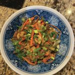 Teri Robls stir-fried spicy moose is adapted from a recipe by Barbara Tripp, as seen here in a meal made on Jan. 13, 2020, in Robls Homer, Alaska, kitchen. (Photo by Teri Robl)