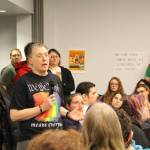 Brian Mazurek | Peninsula Clarion                                Tammie Willis speaks at the LGTBQ Town Hall at the Soldotna Public Library in Soldotna on Jan. 4.