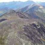 Mosaic of burned and unburned rocky tundra in the Mystery Hills off of the Skyline Trail on Sept. 12, 2019. (Photo by Mark Laker/USFWS)