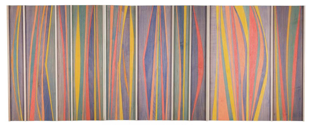 Ron Senungetuks triptych Aurora Borealis I, II, III is part of the Pratt Museums permanent collection. It was purchased in 2006 by the Rasmuson Foundation for the museum. He writes: The Aurora Borealis is self explanatory. It is about life and how we sense what is around us. Northern lights always move, change colors, and seemingly make noises. Sensing northern lights close up is an exciting experience. It is about beauty and energy. Ultimate meaning is substance and depth in life experience (Photo by Scott Dickerson courtesy of the Pratt Museum)