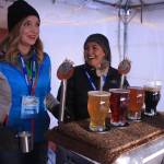 Alaska breweries serve up beers at the Frozen RiverFest in Soldotna, Alaska, in February, 2018. (Photo by Erin Thompson/Peninsula Clarion)