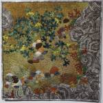 Charlotte Birds Wilderness Mosaic was created in response to composer Christina Rusnaks Tundra Tapestry. Her work is part of Denali Artists Respond to Music Inspired by Wilderness, a collaboration between artists and composers showing Feb. 7-May. 25, 2020, at the Pratt Museum in Homer, Alaska. (Photo by Michael Armstrong/Homer News)