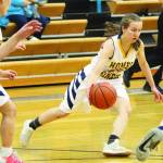 Homers Kappa Reutov gets a turnover during a Tuesday, Feb. 25, 2020 basketball game against Soldotna High School in the Alice Witte Gymnasium in Homer, Alaska. (Photo by Megan Pacer/Homer News)