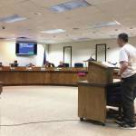 Tammie Willis, a Soldotna activist, shares her story with the Kenai Peninsula Borough Assembly at their Tuesday meeting on Feb. 25, 2020 in Soldotna, Alaska. (Photo by Victoria Petersen/Peninsula Clarion)