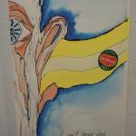 A painting by artist Jim Welch, as seen on First Friday, March 6, 2020, at the Disability Art Show at the Homer Council on the Arts in Homer, Alaska. (Photo by Michael Armstrong/Homer News)