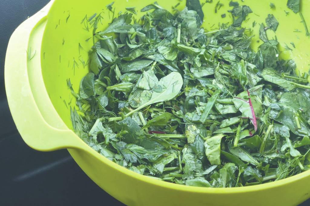 This perfectly herby salad inspired by a recipe from New York Times food columnist Alison Roman is the perfect anecdote to a cold, snowy winter weather. (Photo by Victoria Petersen)