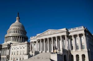 The Capitol is seen as House lawmakers prepare to debate emergency coronavirus response legislation on Capitol Hill, Friday, March 27, 2020, in Washington. (AP Photo/Andrew Harnik)