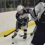 Soldotnas Journey Miller looks for space Friday in a state semifinal contest against Palmer at the Curtis Menard Sports Complex in Wasilla. (Photo by Joey Klecka/Peninsula Clarion)