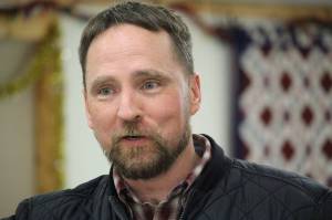 Rep. Ben Carpenter, R-Nikiski, speaks to constituents during a town hall at the Funny River Community Center in Funny River, Alaska on Jan. 9, 2020. (Photo by Brian Mazurek/Peninsula Clarion)