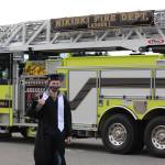 Class President Bryan McCollum walks to the stage to give his speech during the 2020 Nikiski High School Graduation Commencement Ceremony in Nikiski, Alaska on May 19, 2020. (Photo by Brian Mazurek/Peninsula Clarion)