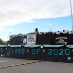 Class salutatorian Tika-Marie Zimmerman gives a speech during the 2020 Nikiski High School Graduation Commencement Ceremony in Nikiski, Alaska on May 19, 2020. (Photo by Brian Mazurek/Peninsula Clarion)