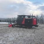 A finished portion of the Sterling Fuel Break completed by a masticator machine. (Photo provided by Kenai National Wildlife Refuge)