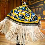Irene Lampe dances a robe for its First Dance ceremony at the Sealaska Heritage Institute on Monday, June 22, 2020. (Courtesy photo | Annie Bartholomew)