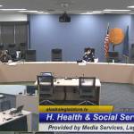 Screenshot by Brian Mazurek / Peninsula Clarion                                From left, Rep. Geran Tarr, D- Anchorage, Rep. Tiffany Zulkosky, D-Bethel and Rep. Sharon Jackson, R- Eagle River, hold a hearing for the Alaska House Health and Social Services Committee on the States COVID-19 response at the Anchorage Legislative Office in Anchorage on Wednesday.