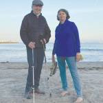Photo by Courtney Procter                                Ted and Valerie McKenney in Santa Cruz, California, in April 2020.