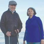 Ted and Valerie McKenney in Santa Cruz, California, in April 2020. (Photo by Courtney Procter)