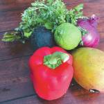 The ingredients for summer salsa. (Photo courtesy of Victoria Petersen)