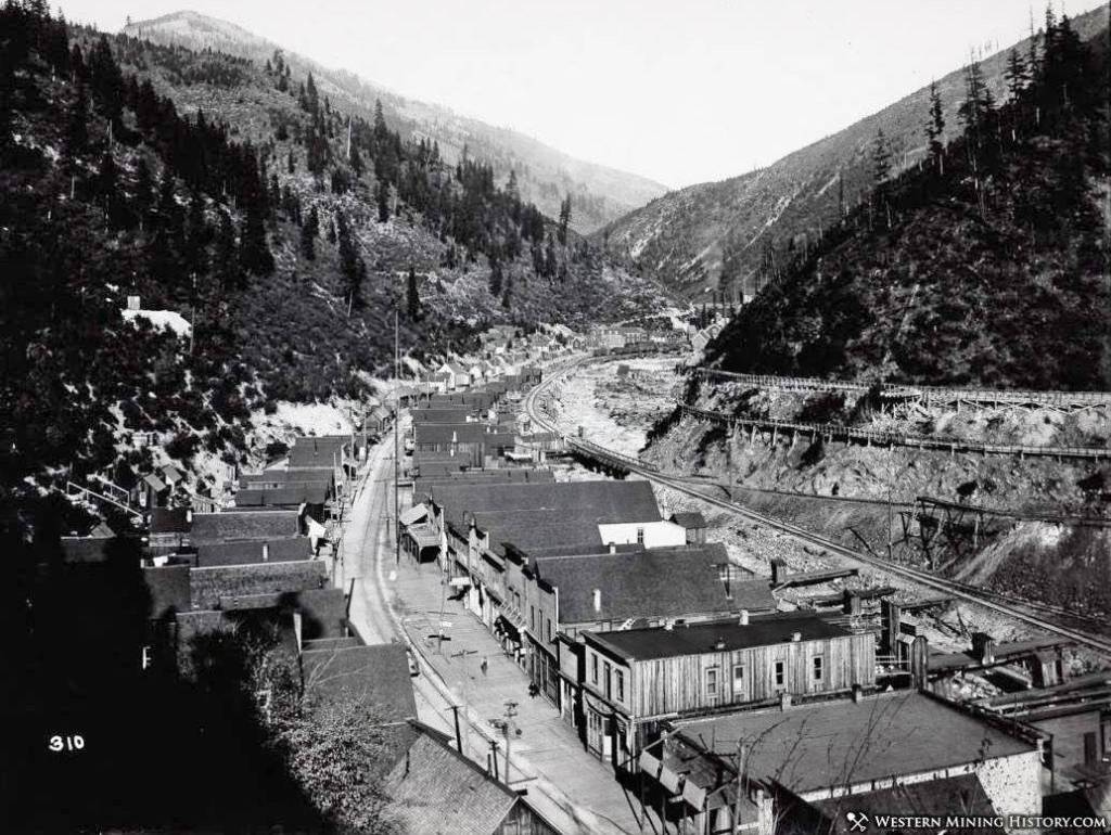Photo from the Western Mining History website via Clark Fair
A 1909 photo of Gem, Idaho, the mining town  now a ghost town  where Beverly Christensen (nee Cox) was born two years earlier.