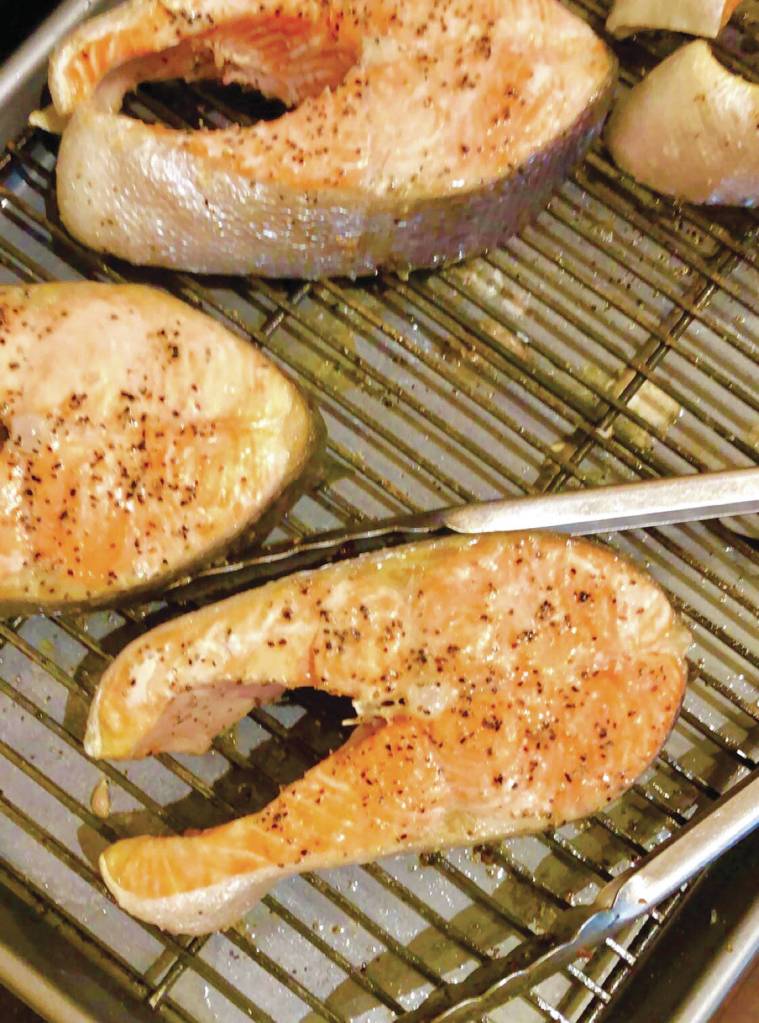 Victoria Petersen/Peninsula Clarion                                Frozen salmon is pictured in this July 2020 photograph.