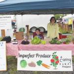 Photos by Brian Mazurek/Peninsula Clarion                                Nekoda Cooper, right, and Elijah Cooper, left, sell produce as part of Nekodas Caring for the Kenai Project, Imperfect Produce, during Progress Days in Soldotna Creek Park on Wednesday.