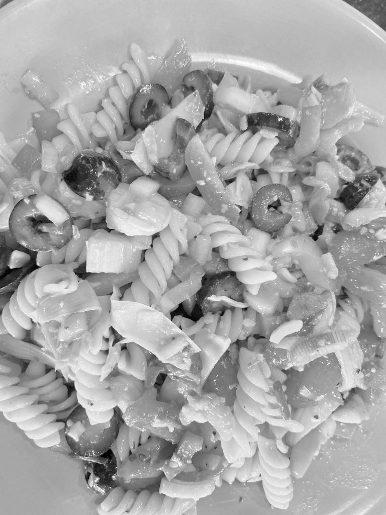 Teri Robl / Homer News                                 Farmers Market Pasta Salad is photographed in Homer in July 2020.