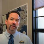 A screengrab of Kenai Peninsula Borough School District Superintedent John OBrien announcing in a Thursday, July 30, 2020 video that masks will be required in school buildings this fall, in Soldotna, Alaska. (Photo by Victoria Petersen/Peninsula Clarion)