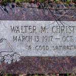 Walt Christensen was laid to rest in a grave next to Beverly in Spruce Grove Memorial Park in Kasilof. (Photo by Clark Fair)