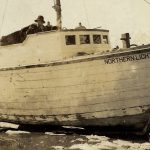 Ed Haun poses aboard his boat, Northern Lights, in about 1918, near Hope. (Courtesy of the Hope and Sunrise Historical Society)