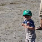 Cooper Calderwood shows off his new 4-H hat during the 4-H Junior Market Drive-in Auction at the Soldotna Rodeo Grounds on Aug. 15, 2020. (Photo by Brian Mazurek/Peninsula Clarion)
