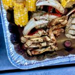 A crab boil to celebrate a friends birthday, on Sunday, Aug. 16, 2020 in Anchorage, Alaska. (Photo by Victoria Petersen/Peninsula Clarion)