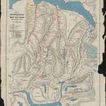 Image courtesy Clark Fair
One of a series of tinted, highly detailed geographic works, this 1910 map by D.H. Sleem shows the mining districts of Kenai and Moose Pass.