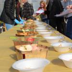 Photos by Brian Mazurek/Peninsula Clarion                                 Attendees of the annual apple tasting at OBrien Garden and Trees try each of the 19 varieties that were grown this year on Saturday, in Nikiski.
