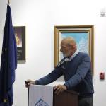 Mark Hamilton, vice president of external affairs for the Pebble Limited Partnership, speaks to members of the Kenai and Soldotna Chambers of Commerce about the future of the Pebble Mine Project at the Kenai Visitor and Cultural Center in Kenai, Alaska on Sept. 30, 2020. (Photo by Brian Mazurek/Peninsula Clarion)