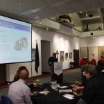 Laurie Lingafeld, Sales Tax Supervisor for the Kenai Peninsula Borough, gives a presentation on filing sales tax online during the Kenai and Soldotna Chambers of Commerce Joint Luncheon at the Kenai Visitor and Cultural Center in Kenai, Alaska, on Wednesday, Oct. 7, 2020. (Photo by Brian Mazurek/Peninsula Clarion)