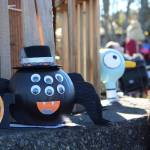 A pumpkin decorated by Blakeley Jorgensen, of Kenai, is seen here during the 5th annual Kenai Fall Pumpkin Festival in Kenai, Alaska on Oct. 10, 2020. (Photo by Brian Mazurek/Peninsula Clarion)