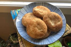Snickerdoodle cookies have a distinct cinnamon sugar scrawled shell, photographed on Saturday, Oct. 10, 2020, in Anchorage, Alaska. (Photo by Victoria Petersen/Peninsula Clarion)