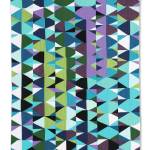 Maria Shells Break Up, one of the 45 art quilts featured in Shifting Tides: Cloth in Convergence, on exhibit from Oct. 9 to Nov. 28, 2020, at the Pratt Museum in Homer, Alaska. (Photo by Chris Arend)