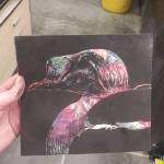 Linoleum prints made by Seward Middle and High School students are seen here in this undated photo. Anyone who brings in a receipt to one of three locations on the peninsula showing they donated $10 or more to the Alaska SeaLife Center in Seward gets to take home a print of their choice. (Photo courtesy Megan Wiley)