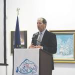 Mike Navarre argues in favor of Ballot Measure 2 during the Kenai and Soldotna Chambers of Commerce Joint Luncheon at the Kenai Visitor and Cultural Center on Wednesday. (Photo by Brian Mazurek/Peninsula Clarion)