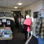 Kenai Peninsula voters wait in line to vote at the Challenger Learning Center in Kenai, Alaska on Nov. 3, 2020. (Photo by Brian Mazurek/Peninsula Clarion)