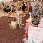 A sign welcoming people to the market can be seen here during the Merry Little Christmas Market at the Peninsula Center Mall in Soldotna, Alaska, on Nov. 7, 2020. (Photo by Brian Mazurek/Peninsula Clarion)