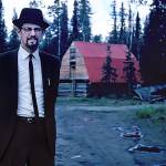 Dr. Elmer Gaede relaxes at home a few weeks after his airplane crash. His facial hair and glasses hide much of his scarring. (Photo courtesy of the Gaede Collection)