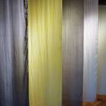 A row of dyed silk wall hangings shows how common Alaska plants found on the lower Kenai Peninsula can be used to make organic dyes, as seen here Tuesday. The hangings are included in Elissa Pettibones exhibit, Swatches, showing at Bunnell Street Arts Center in Homer.
Michael Armstrong / Homer News