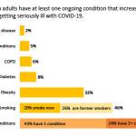This chart shows the prevalence of underlying health conditions among 8,500 surveyed adults in Alaska. (Courtesy Image / DHSS)